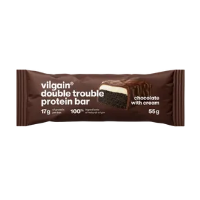 Vilgain Double Trouble Protein Bar Dvojitá čokoláda s krémem 55 g